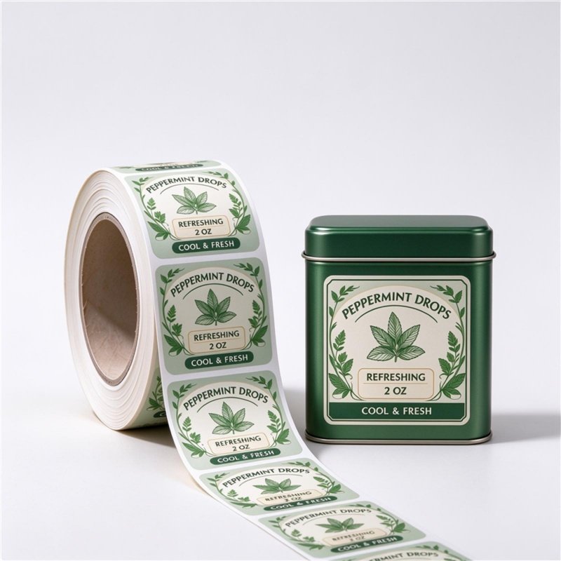 Custom printed labels for sweet, candy and confectionery packaging